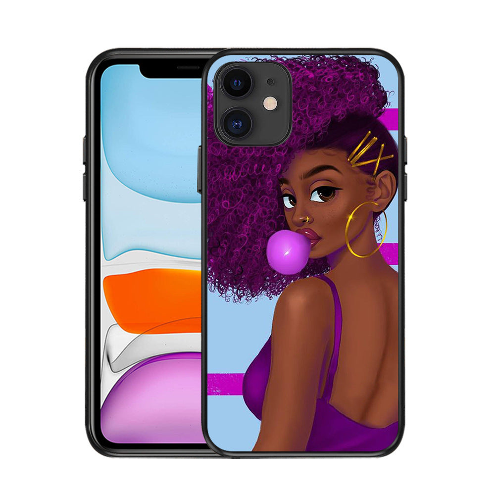 Black girl phone case Black girl phone case